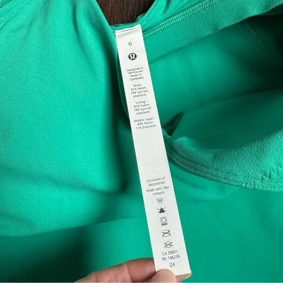 NWT Lululemon Align Waist-Length Tank Top - Maldives Green - Picture 3 of 8